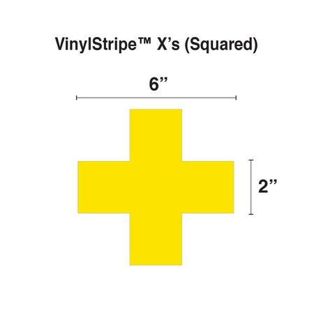5S Supplies VinylStripe 5S X's Square Red, 25PK VSX-SQUARE-RED
